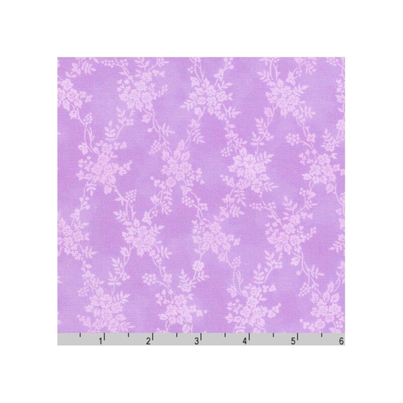 Hydrangea Grace fabric, Lavender