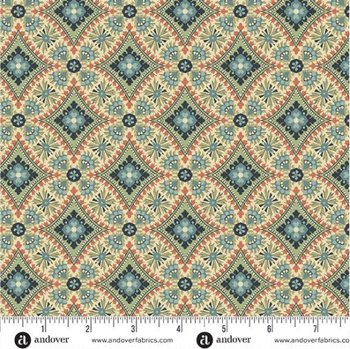 Farmer's Daughter fabric, Amber Fields, Sky Blue Farmer's Daughter fabric, Amber Fields, Sky Blue