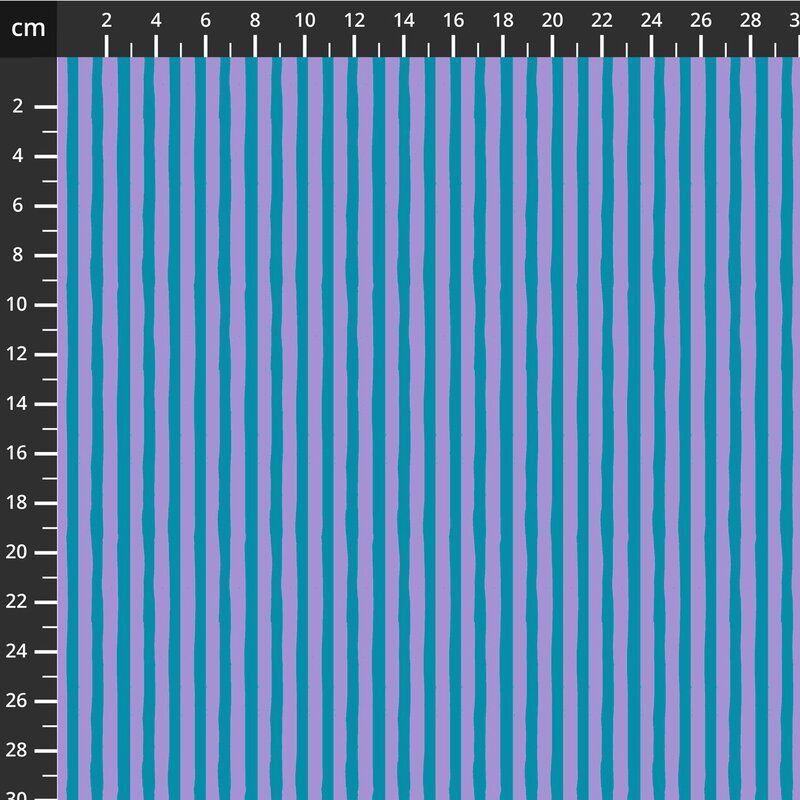 Ruby + Bee Blenders Fabric: Drawn Stripe, Salvia/Provence