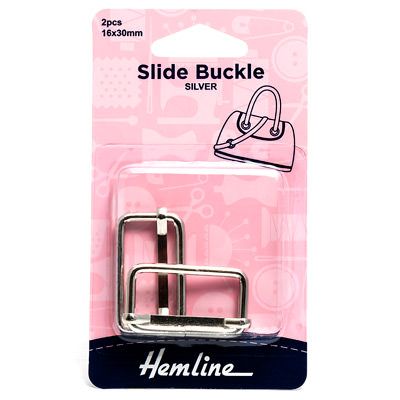 Hemline Slide Buckle Nickel 30mm Hemline Slide Buckle Nickel 30mm