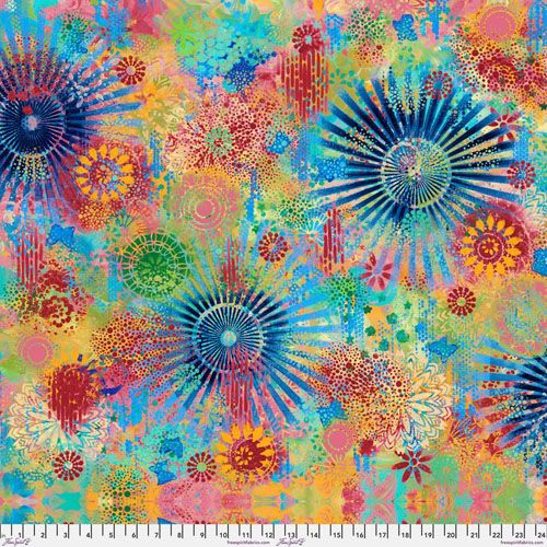 Sue Penn Skylights fabric: Daydreams, Multi Sue Penn Skylights fabric: Daydreams, Multi