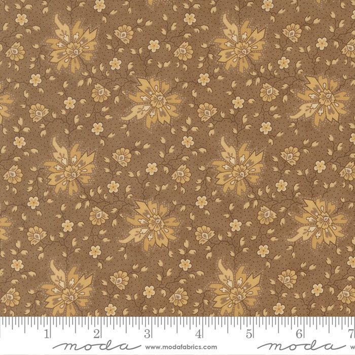 Wild Orchid fabric: Passionate Bloom, Earth Wild Orchid fabric: Passionate Bloom, Earth