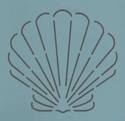 Quilt Stencil  5" Scallop