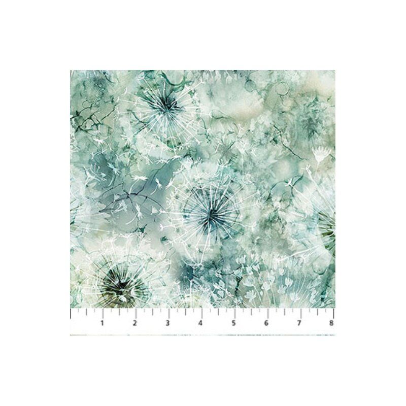Whisper fabric: Dandelion Clocks, Grey