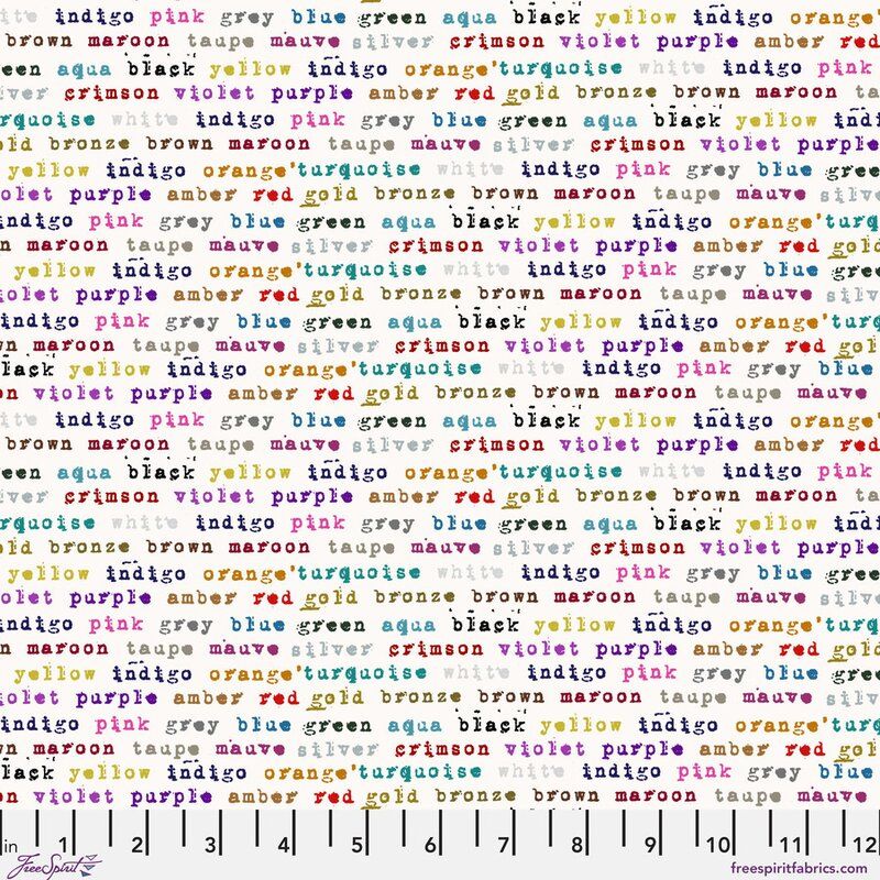 Stamped fabric: Polychrome