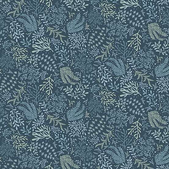 Driftwood fabric, Seagrass, Blue