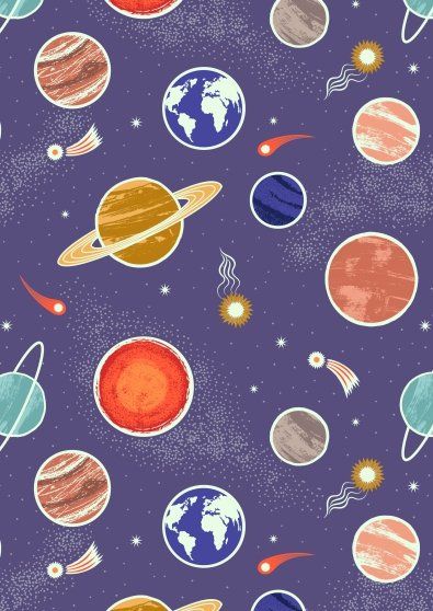 Space Glow Fabric Glow Planets on Galaxy Blue (Glow in the Dark) Lewis and Irene Space Glow Fabric Glow Planets on Galaxy Blue (Glow in the Dark) Lewis and Irene