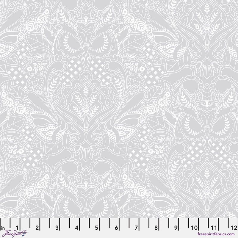 Full Moon Ghost fabric: Ghost Owl, Whisper