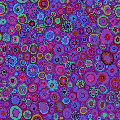 Kaffe Fassett Fabric Paperweight Purple (per 1/4 metre)