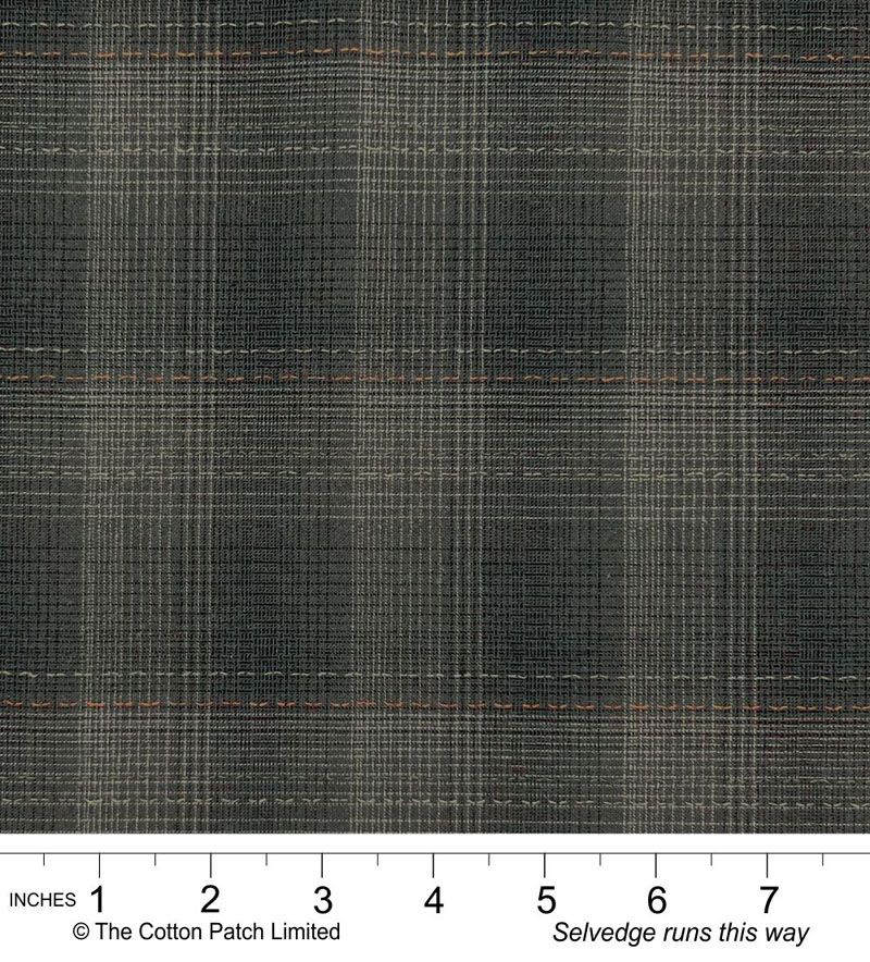 Tochio Yarn-Dyed fabric: Large Plaid, Night