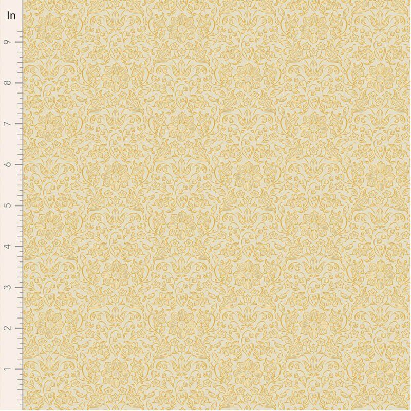 Tilda Songbird Blenders fabric: Lila Light Yellow