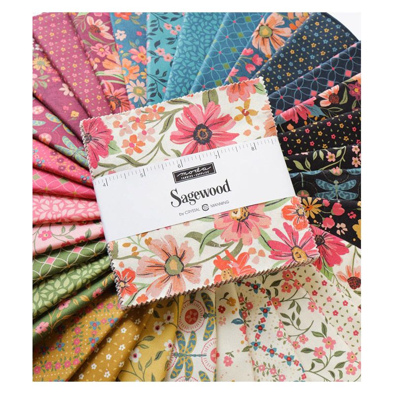 Sagewood fabric: Moda Charm Pack