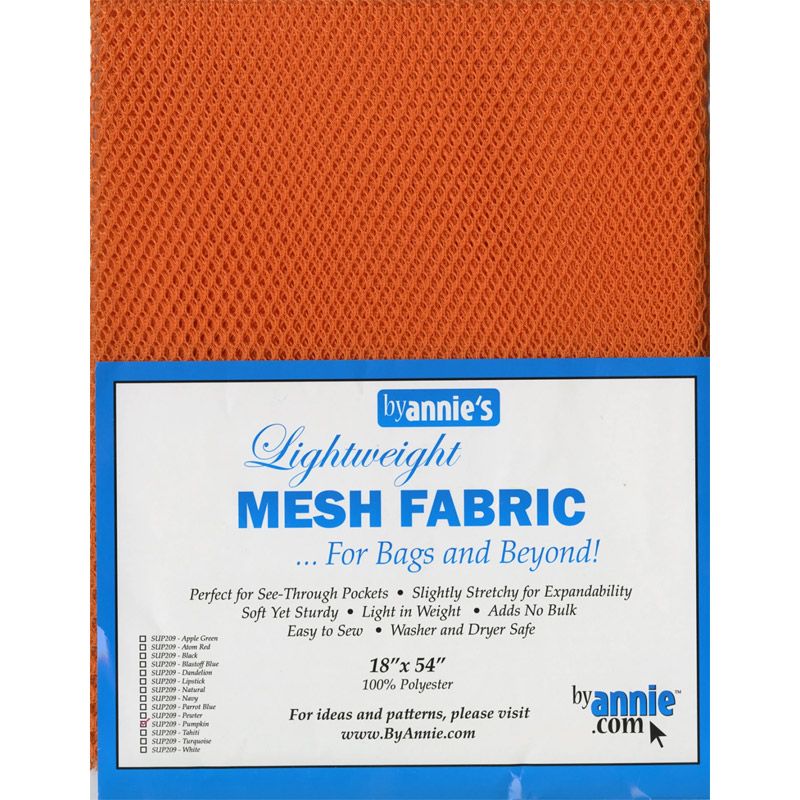Pumpkin Orange Mesh Fabric Pack By Annies