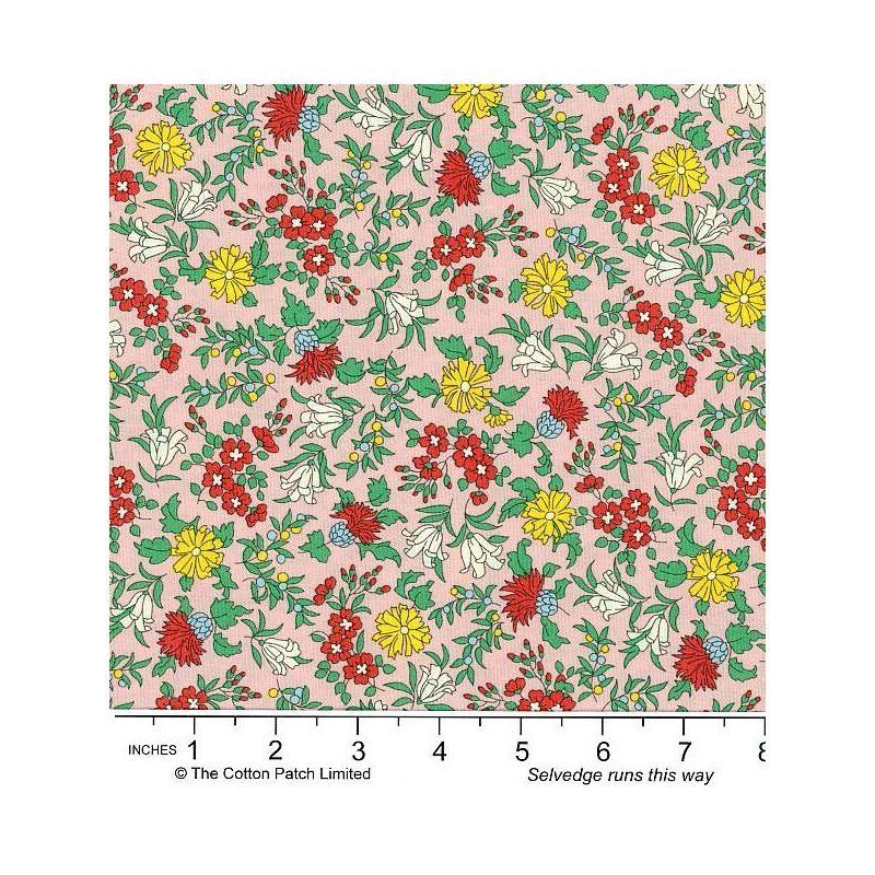 Liberty Woodland Walk fabric, Nature's Garden, Pink