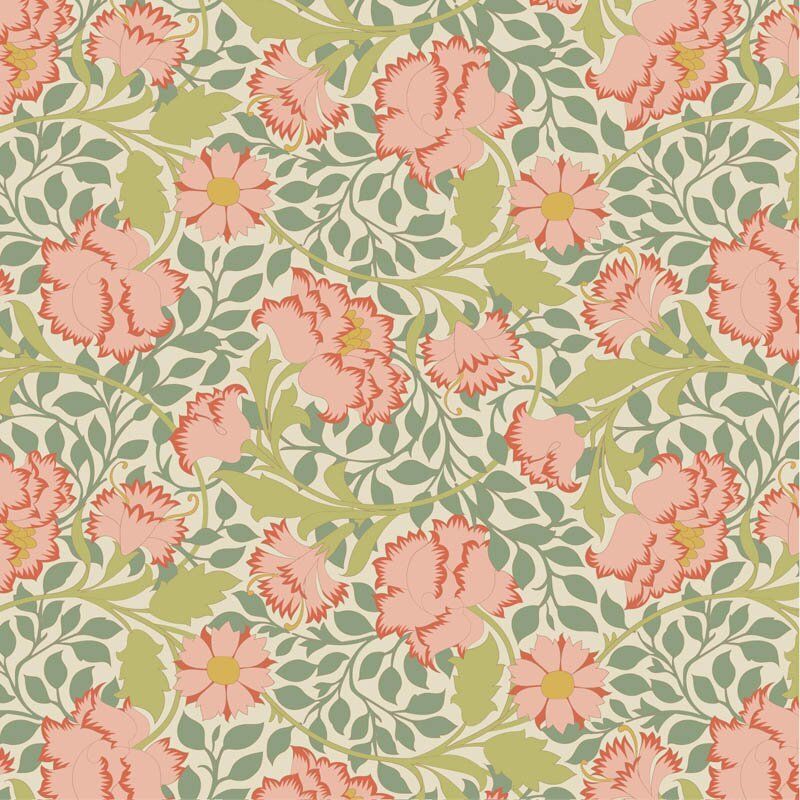 Tilda Songbird fabric: Flora, Sage