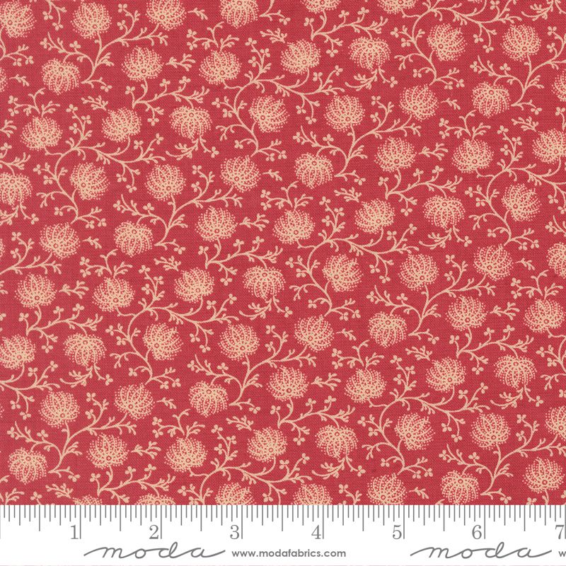 Joie De Vivre fabric, Campanule, Rouge