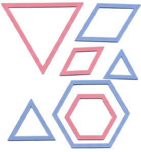 Clover Patchwork Templates Triangle/Hexagon Clover Patchwork Templates Triangle/Hexagon