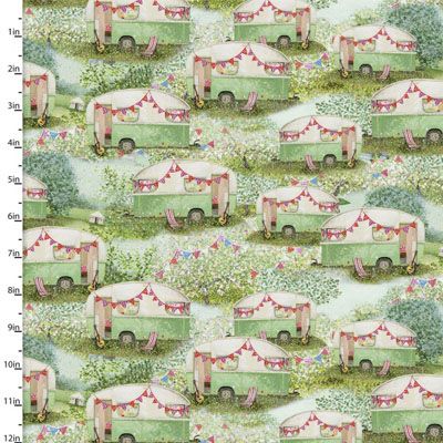 The Secret Garden Fabric: Packed Campers The Secret Garden Fabric: Packed Campers