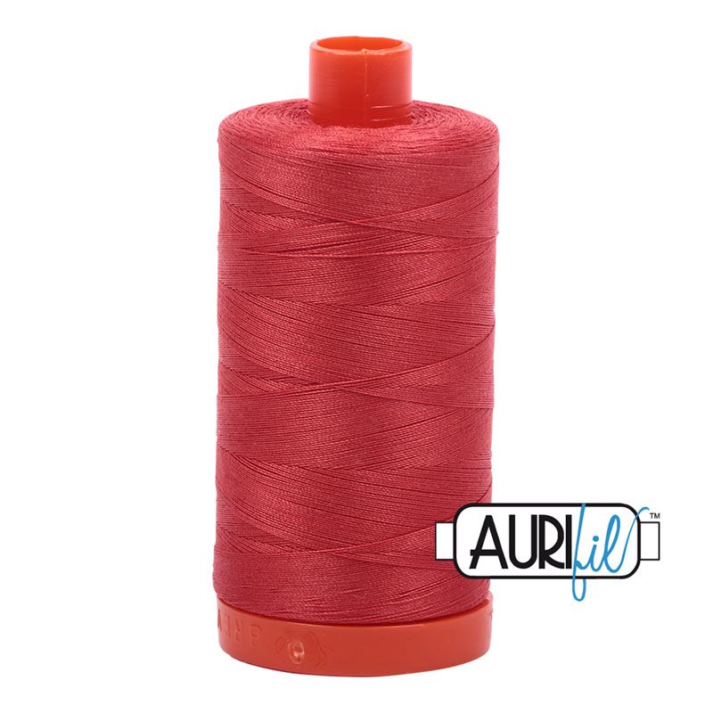 Aurifil 50 Wt Thread Dark Red Orange, 2255 Aurifil 50 Wt Thread Dark Red Orange, 2255