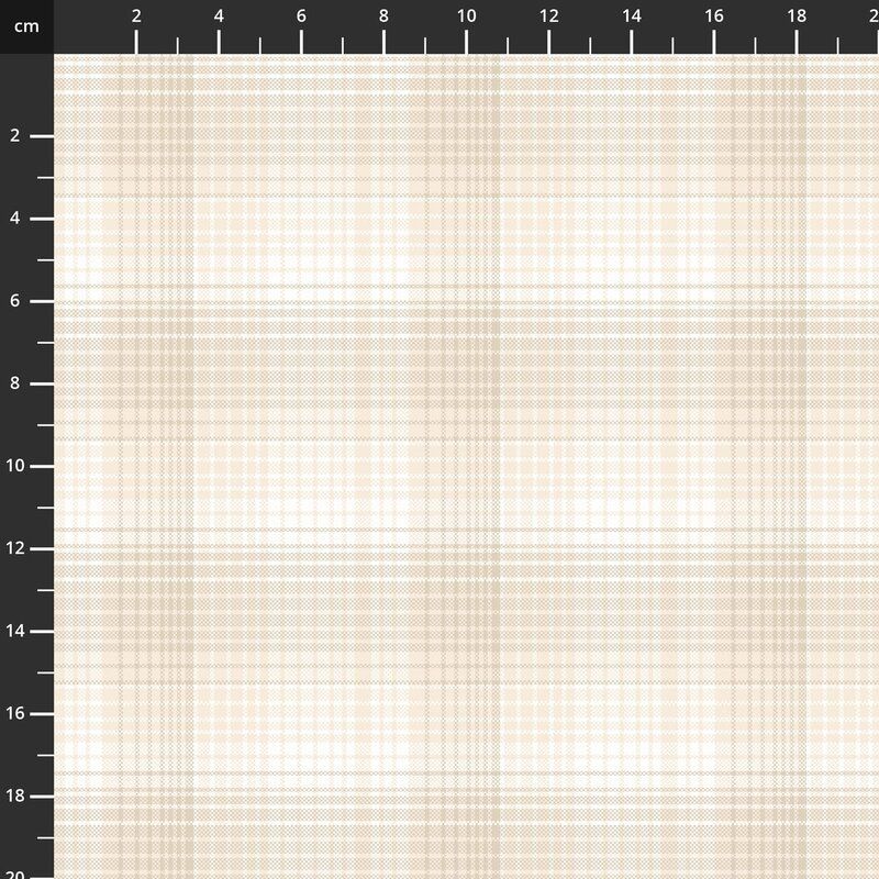 One S1ster Yarn Dyes Fabrics: Ombre Plaid, Cream One S1ster Yarn Dyes Fabrics: Ombre Plaid, Cream