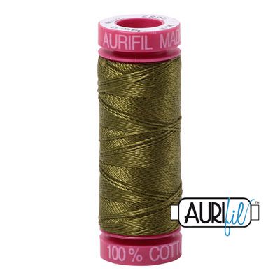 Aurifil 12 Cotton Thread 2887 Very Dark Olive Aurifil 12 Cotton Thread 2887 Very Dark Olive