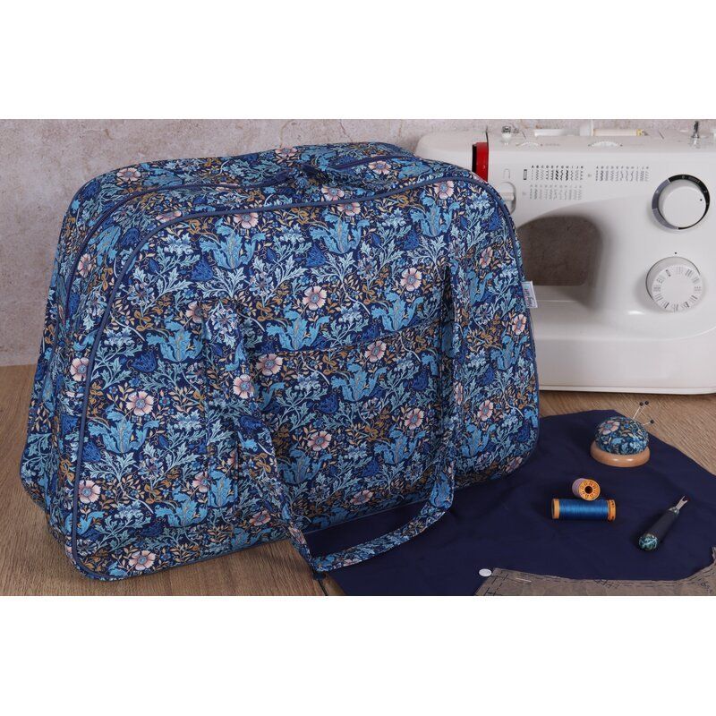 Sewing Machine Bag, Arts & Craft Woodblock Design