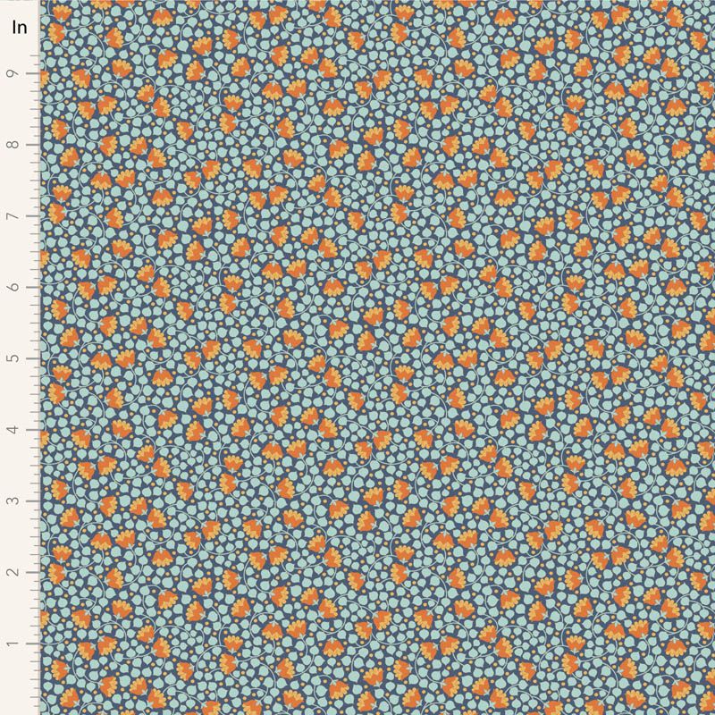 Tilda Bellflower Blenders fabric: Bellflower, Prussian