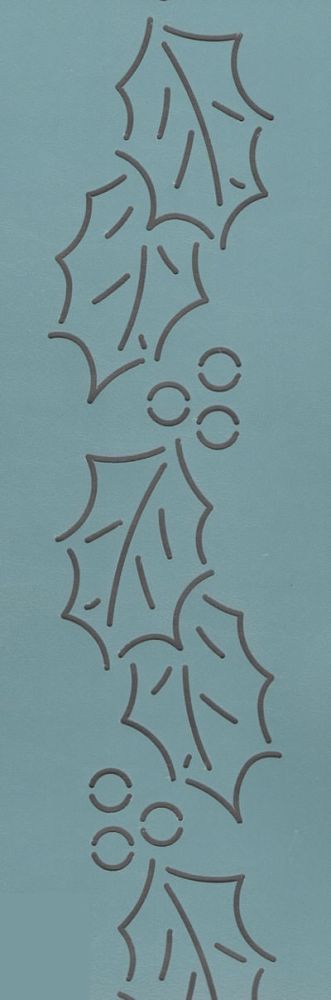 Quilt Stencil  2.5" Holly Berry Border