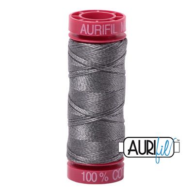Aurifil 12 Cotton Thread 5004 Grey Smoke Aurifil 12 Cotton Thread 5004 Grey Smoke