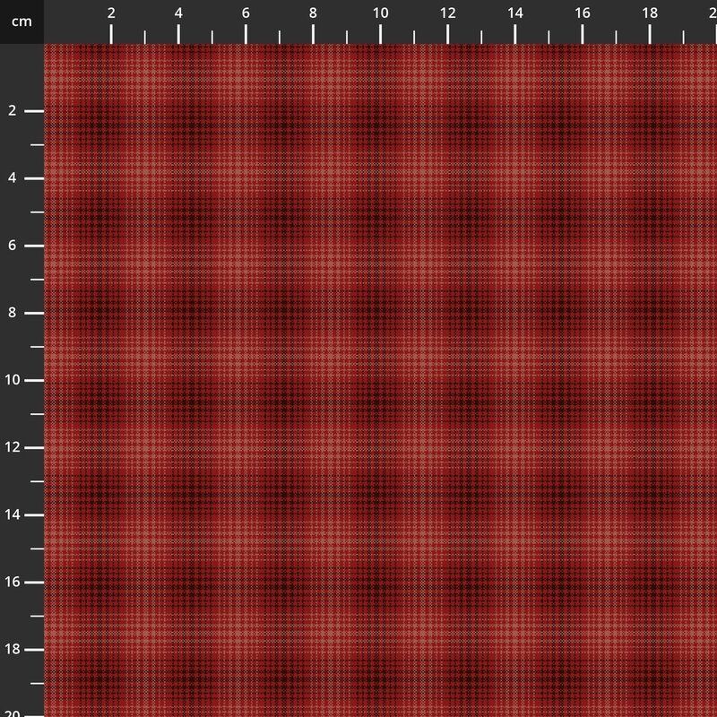 One S1ster Yarn Dyes Fabrics: Itty Bitty Plaid, Red