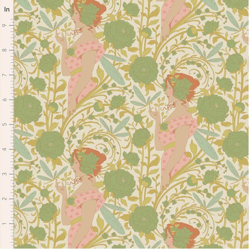 Tilda Songbird fabric: Aubery, Green