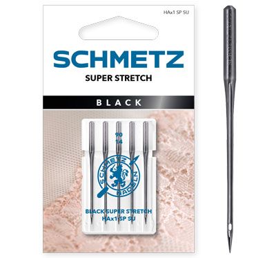 Schmetz Black Super Stretch Sewing Machine Needles Size 90/14 Schmetz Black Super Stretch Sewing Machine Needles Size 90/14