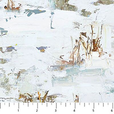 First Snow fabric, Snow, White