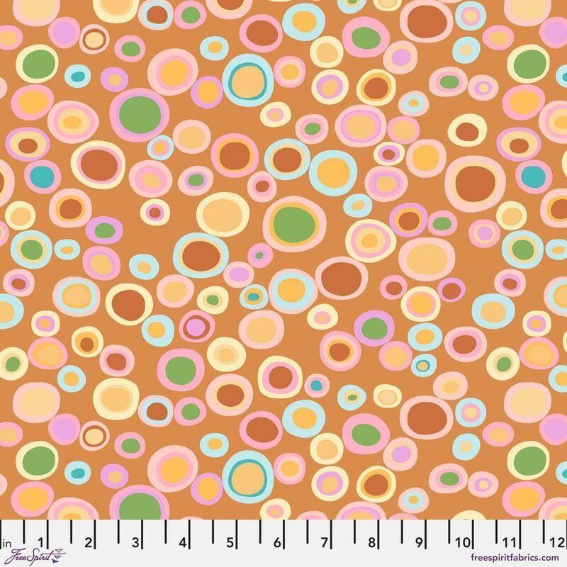 Kaffe Fassett Fabric Bubbles, Ochre