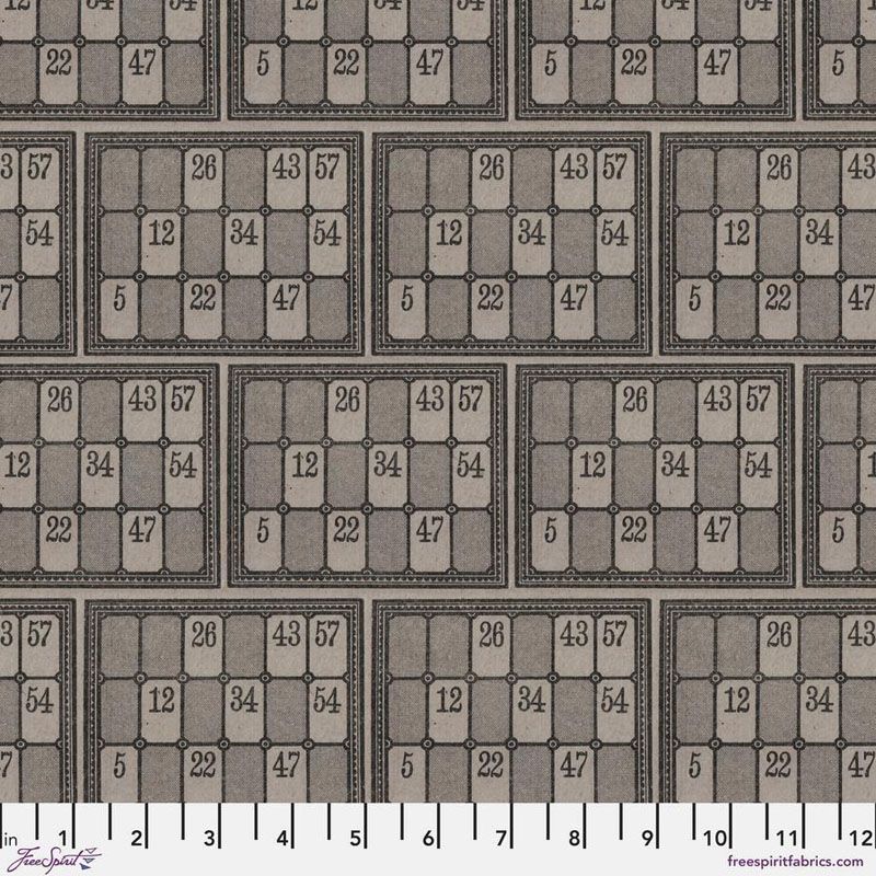 Eclectic Elements Palette fabrics, Charcoal Numbers