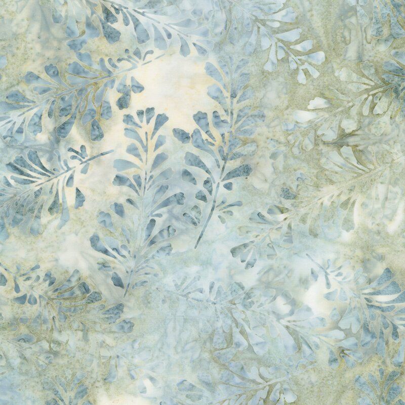 Morning Mist Batik fabric: Shell Morning Mist Batik fabric: Shell