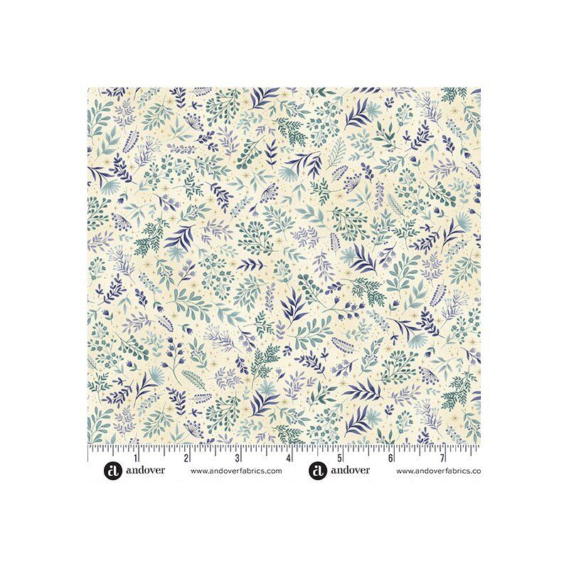 Charmed Fabric, Flora, Cream