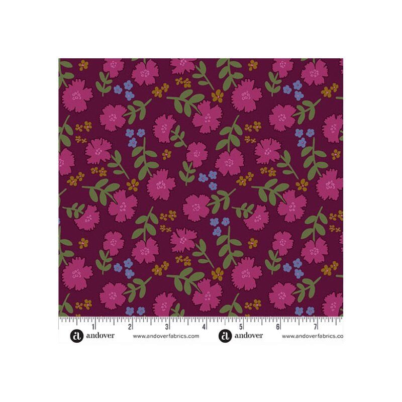 Lush fabric, Abundant, Berry