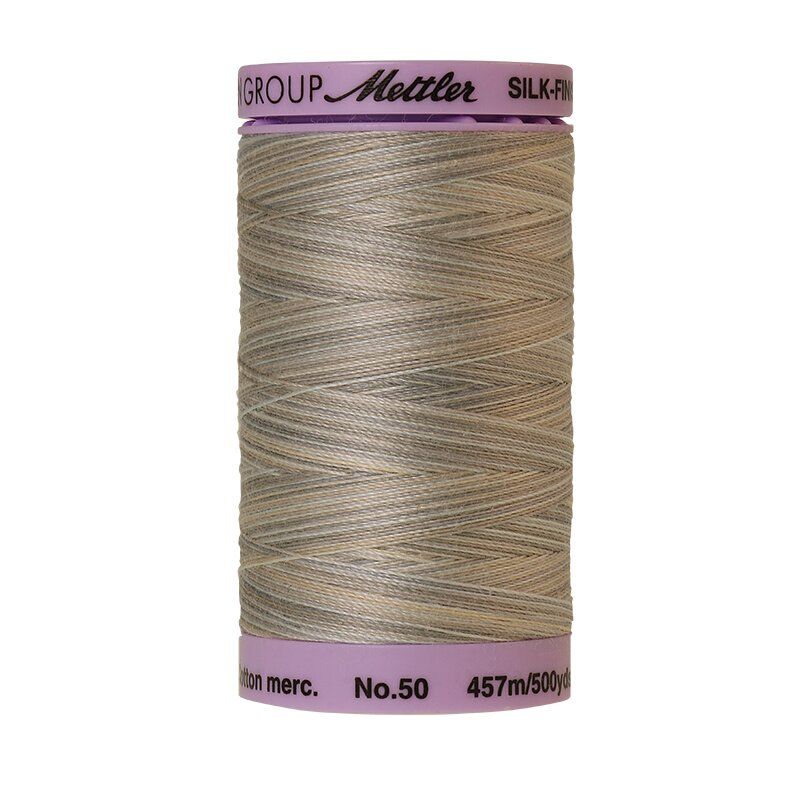 Mettler 50 Variegated Cotton Thread 9860, Dove Grey Mettler 50 Variegated Cotton Thread 9860, Dove Grey