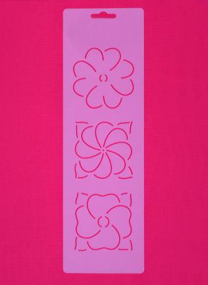 Quilt Stencil  3" Flowers Mini Block
