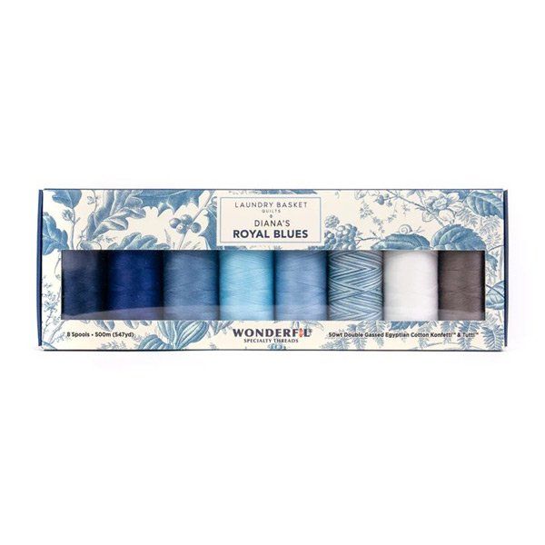 Wonderfil Diana's Royal Blues Thread Pack by Edyta Sitar Wonderfil Diana's Royal Blues Thread Pack by Edyta Sitar