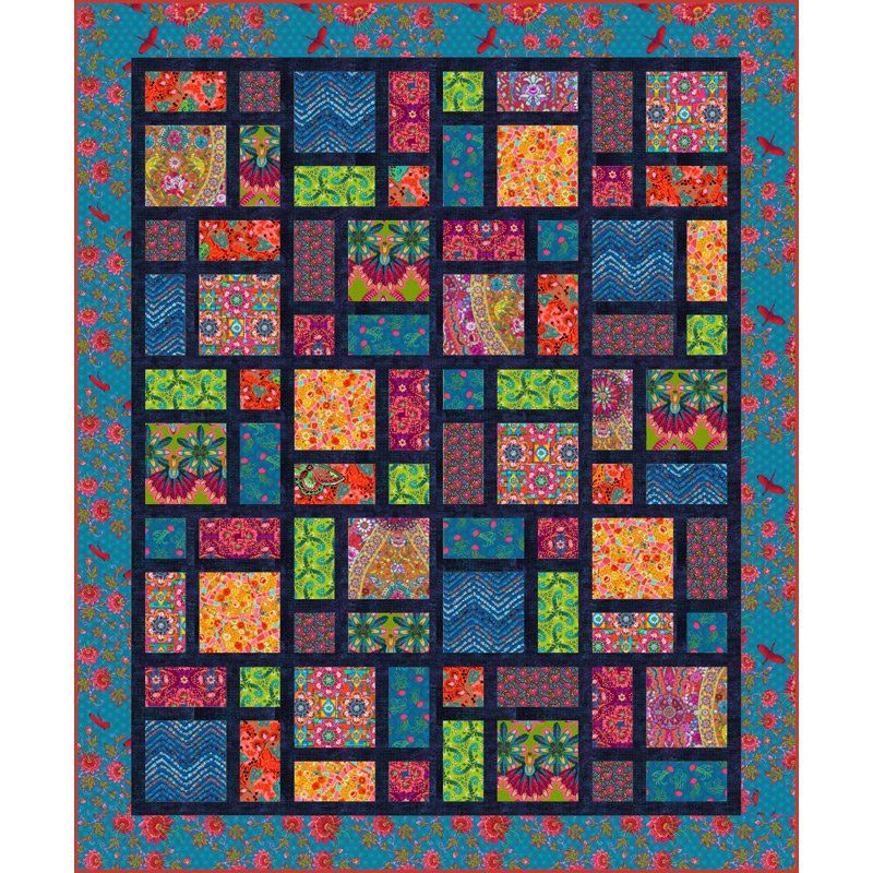 Odile Bailloeul Stained Glass Quilt Kit