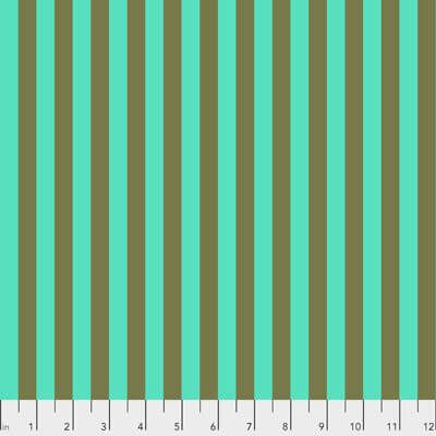 Tula Pink True Colours Stripes: Tent Stripe Agave