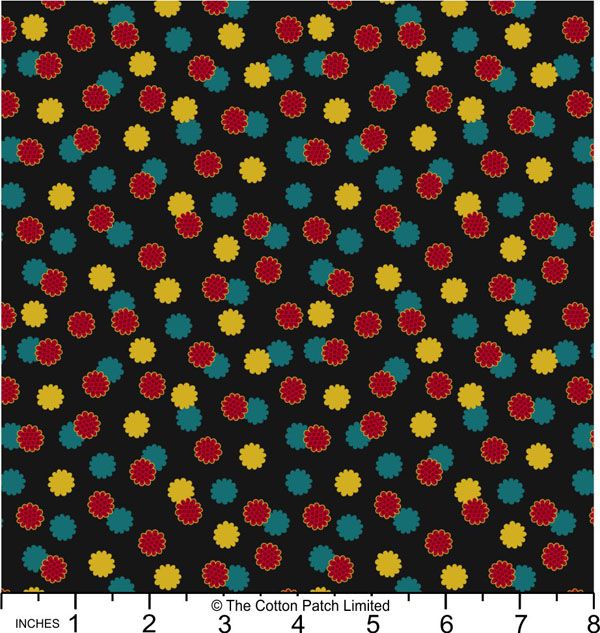 Year of the Dragon fabric: Black & Gold Cosmos, Gold Metallic Year of the Dragon fabric: Black & Gold Cosmos, Gold Metallic