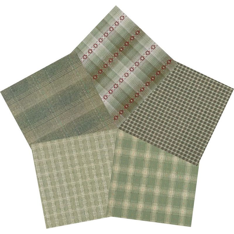 Tochio Yarn-Dyed Olive Fat Quarter Bundle