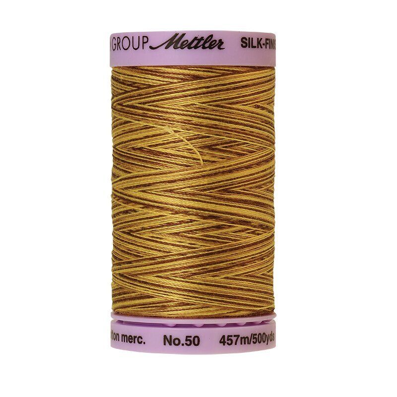 Mettler 50 Variegated Cotton Thread 9828, Choco Banana