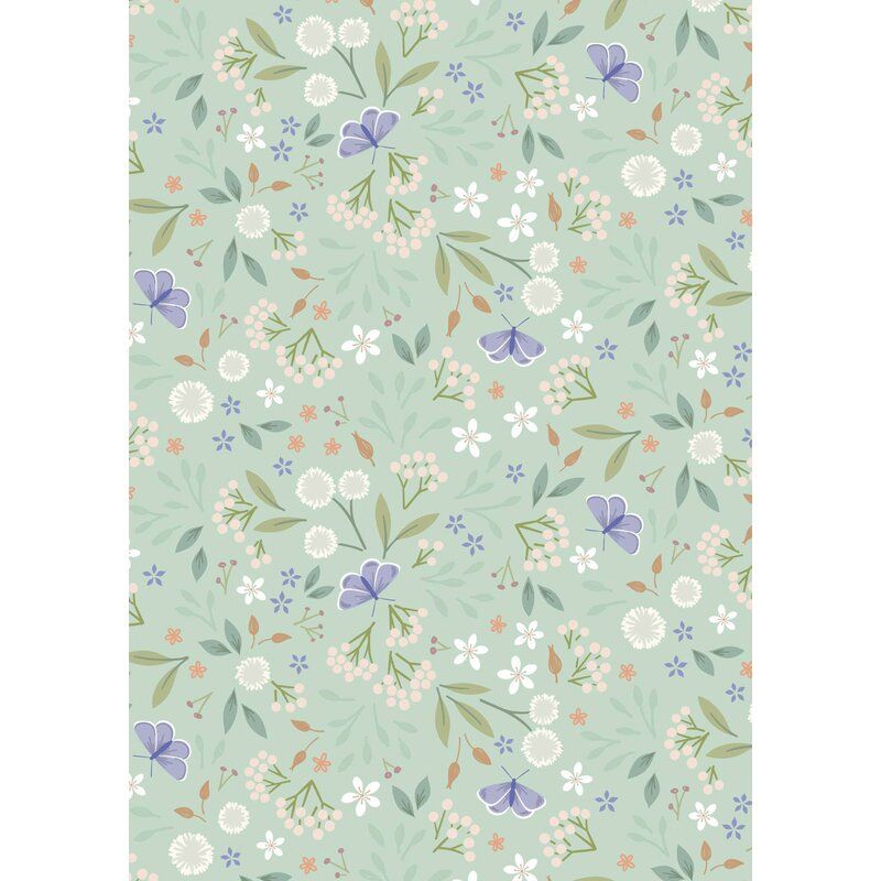 Sky Garden fabric: Floral Odyssey, Misty Jade