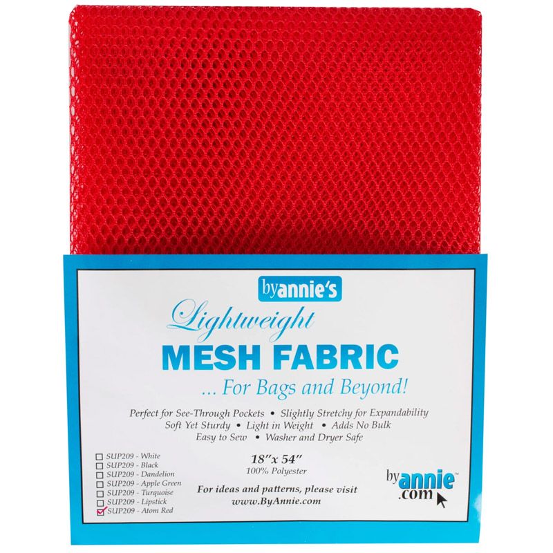 Red Mesh Fabric Pack By Annies
