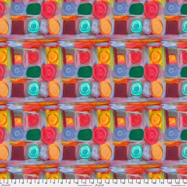 Dance of Dreams fabric: Chess Board, Multi Dance of Dreams fabric: Chess Board, Multi