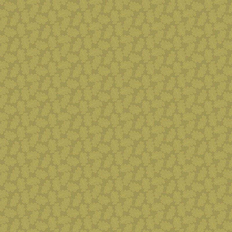 Autumn Woods fabric: Oak Leaf, Green